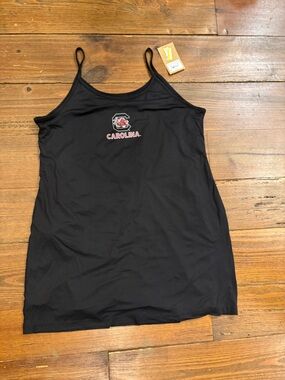 Rivalry Threads Black Carolina Logo Romper